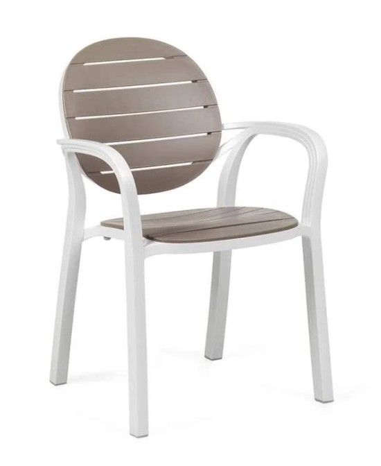 Silla Palma Blanco-Tortora | Estilo y Confort para Exteriores  Endanea Garden

