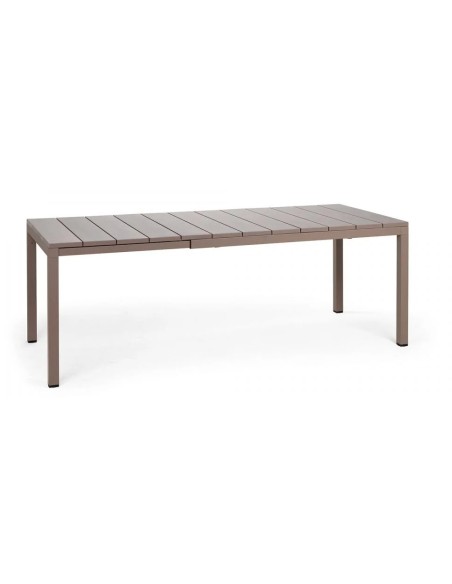 Mesa Rio 140 Tortora Extensible | Mesa Exterior Elegante y Funcional  Endanea Garden