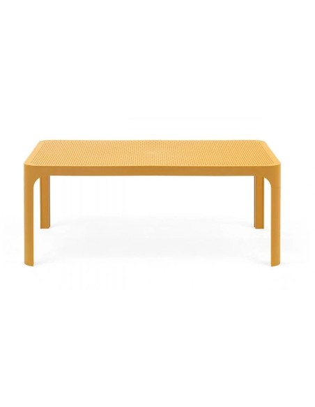 Mesa Net 100 Senape | Mesa de Jardín Moderna y Colorida para Exteriores  Endanea Garden