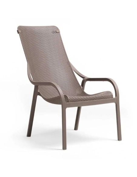 Sillón Net Lounge Tortora para Exterior  Confort y Elegancia en Jardín

