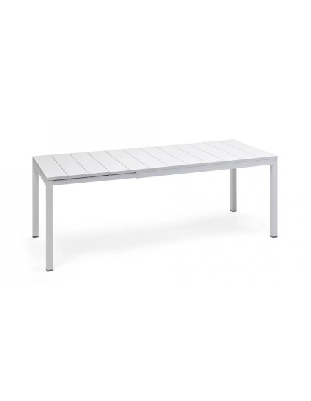 Mesa Jardín Extensible Río 140 Blanco | Mesa Exterior Moderna y Resistente  Endanea Garden

