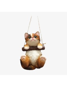 Figura Gatito Colgando Decorativa para Hogar y Jardín