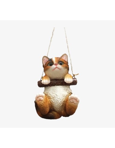 Figura Gatito Colgando Decorativa para Hogar y Jardín