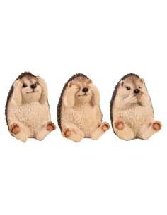 Figura Erizo decorativa realista para hogar y jardín resistente tamaño compacto