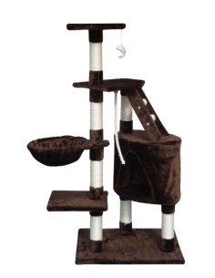 SENA CAT TREE MARRON 55X40X120CM