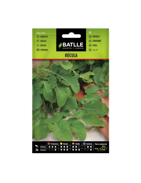 Semilla Rúcula Batlle | Rápida Germinación y Sabor Intenso | Endanea Garden