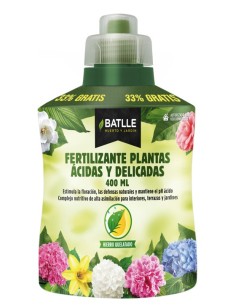 Fertilizante Plantas Ácidas 400ml Battle  Crecimiento Saludable y Floración