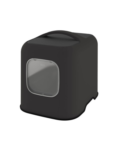 Biala Eco Cat Toilet Negro Arenero Ecológico para Gatos con Diseño Elegante