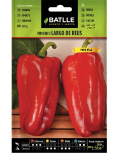 Semilla Eco Pimiento Largo Reus  Cultivo Ecológico y Fácil | Endanea Garden

