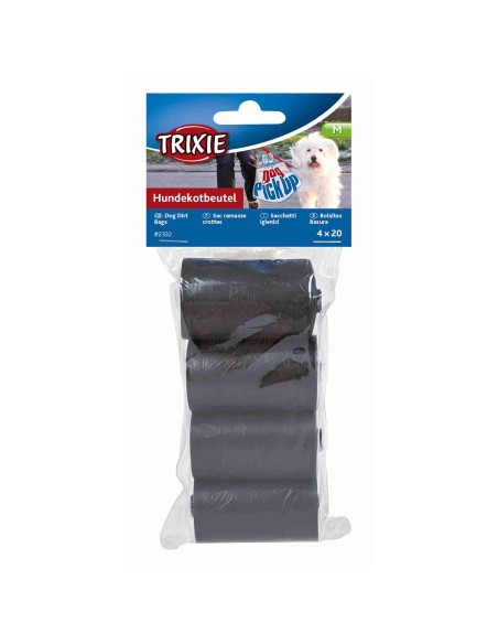 PACK 4 ROLLOS 20 BOLSAS NEGRO