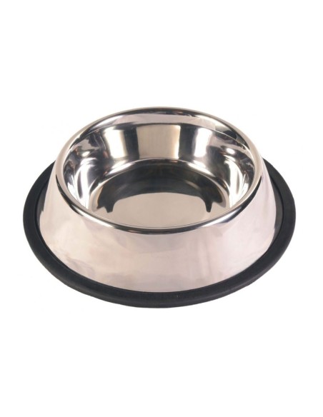 Comedero Acero Inoxidable 1.7L  Resistente y Higiénico para Perros Medianos y Grandes