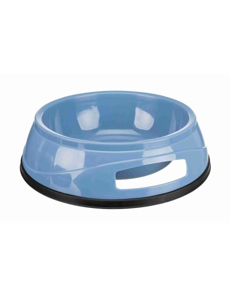 Comedero Doble de Plástico Pesado 2x0.2L para Mascotas Pequeñas | Resistente y Antideslizante