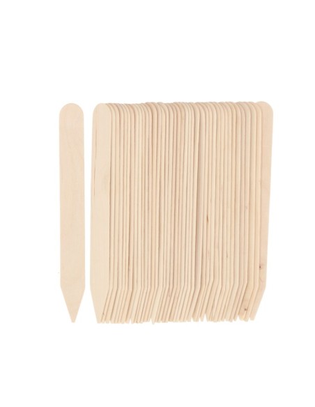 Etiquetas L de Madera para Plantas (40 uds) | Identificación Ecológica y Organizada  Endanea Garden