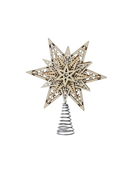 ESTRELLA TOPE ARBOL  27CM NATURAL