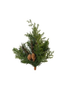 Ciprés Verde 13x25 cm | Elegancia Natural para Decoración de Mesa