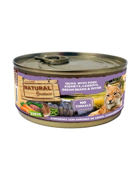 NGC Codorniz con Riñones de Cerdo y Zanahoria 170g - Alimento Natural para Perros