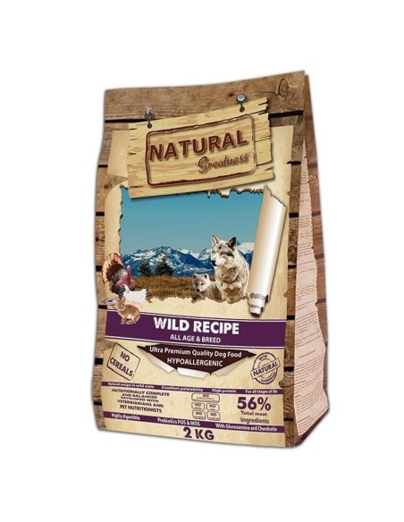 Pienso Natural Sin Cereales para Perros | Receta Salvaje NG 2KG Endanea Mascotas