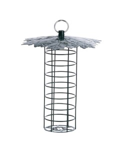 Dispensador de Bulbo de Grasa con Dosel para Aves Jardín Resistente