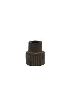 QUEMADOR SCENTCANDLE HOLDER RIBBEL BRONZE 5X5X6CM