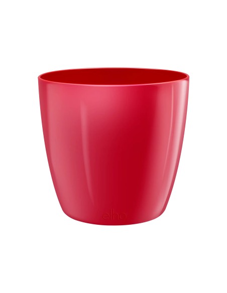 Maceta Brussel Diamond Redondo 16cm Rojo  Elegante y Duradera para Plantas | Endanea Garden