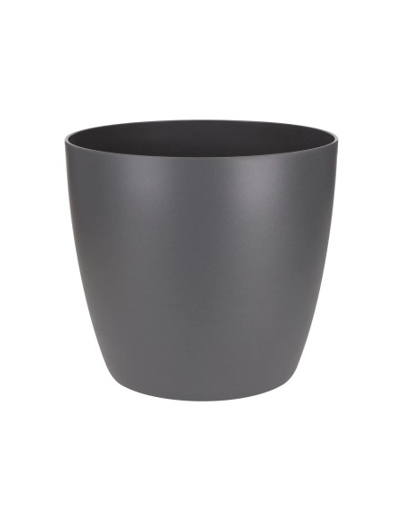 Maceta Brussel Red Antracita 18 cm  Elegancia Moderna para Plantas | Endanea Garden
