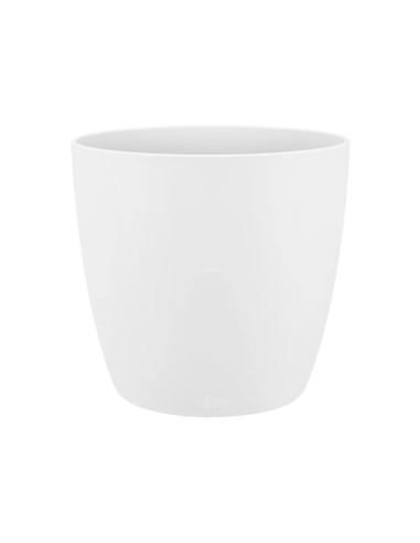 Maceta Brussel Redonda 14 cm Blanca  Elegante y Resistente para Plantas | Endanea Garden