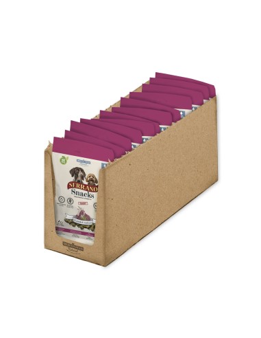 Snack Serrano de Cordero para Perros 85g | Natural, Sin Gluten y Fácil de Digerir