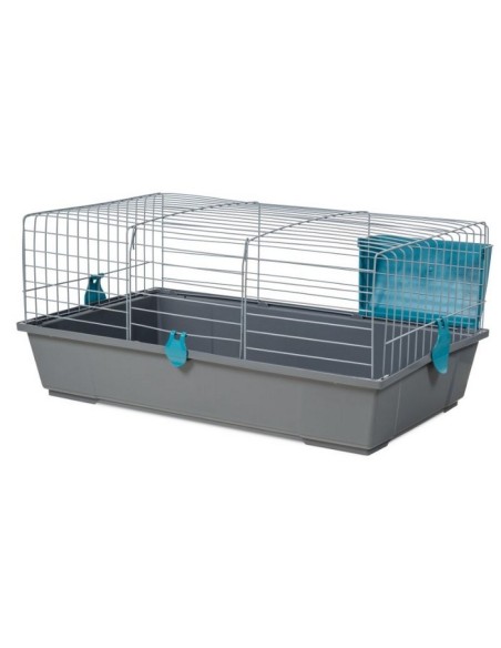 JAULA CONEJO 930 GRIS PLEGABLE