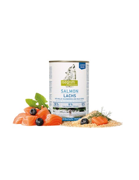 Lata Perro JR Salmón MIJ 800g | Comida Húmeda Natural y Nutritiva para Perros