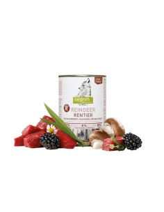 Lata Perro Reno y Moras 800g | Comida Nutritiva y Natural para Perros