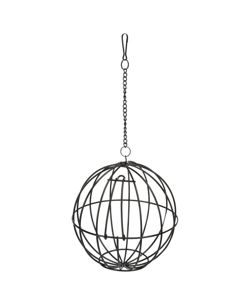 Bola Porta Verduras Metal Galvanizado 12 cm  Accesorio Higiénico para Jaulas

