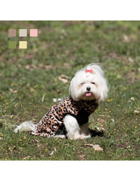 Jersey Polar MI&DOG Animal Print T35 para Perros Pequeños y Medianos