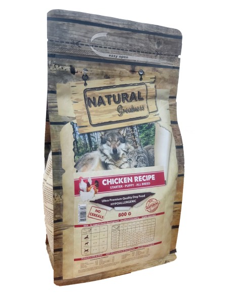 Pollo Starter Puppy NG 800GR | Pienso natural sin cereales para cachorros saludables
