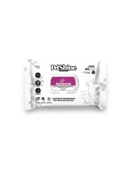 TOALLITAS HIGIENE PERRO/GATO PASION 40UDS