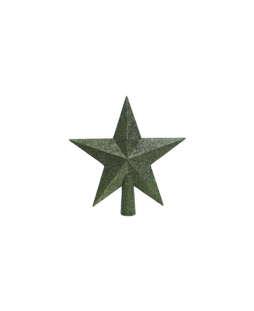 ESTRELLA GLITER  COPA PINO L.4.2cm x W.19cm x H.19cm VERDE
