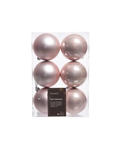 BOLA NAVIDEÑA 8CM ROSA 2