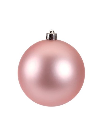 BOLA NAVIDEÑA BOX4  10CM ROSA