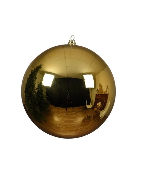 Bola Navideña Dorada 14 cm Adorno Elegante para Árbol de Navidad