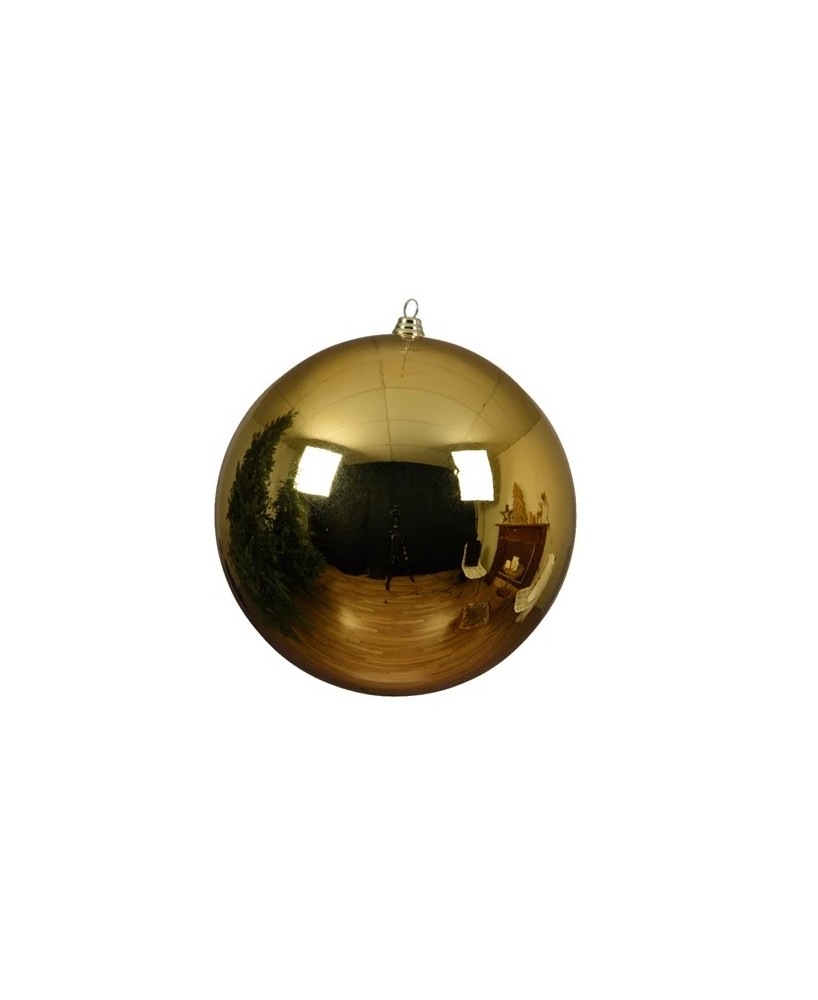 Bola Navideña Dorada 14 cm Adorno Elegante para Árbol de Navidad