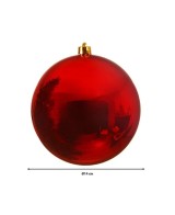 Bola Navideña Brillant 14 cm Roja Adorno Navideño Elegante