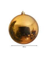 Bola Navideña Dorada 20 cm decoración elegante y sofisticada