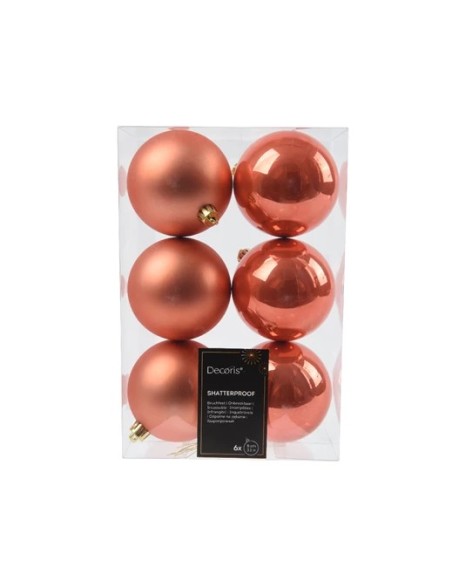 BOLA NAVIDAD BOX 6 MELOCOTON
