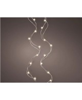 Lona Paisaje MicroLED 295 cm Blanco Cálido con Acabado Plata para Decoración Interior y Exterior