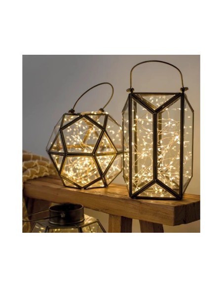 Lona Paisaje MicroLED 295 cm Blanco Cálido con Acabado Plata para Decoración Interior y Exterior