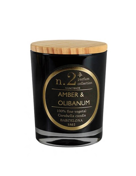 VELA VASO PERFUMADA N 2 AMBER & OLIBANUM 7.5X9CM