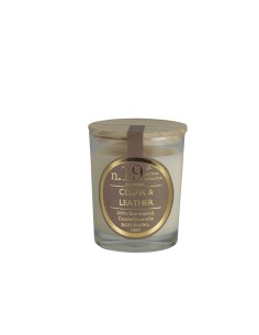 VELA VASO PEQUEÑO PERFUMADA N 19 CEDAR & LEATHER 5.6X7.5CM