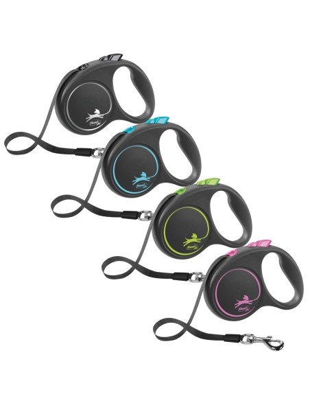FLEXI BLACK DESING CINTA ENROLLABLE S VERDE