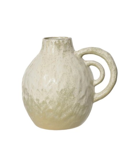 JARRON GRESS BRILLANTE BLANCO 30.6X28.2 CM