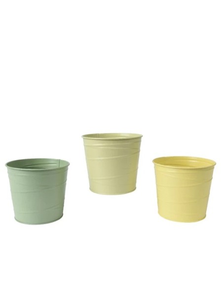 MACETERO ZINC REDONDO 11X10.6CM