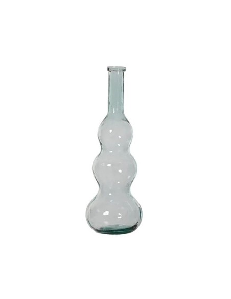 JARRON DE CRISTAL RECICLADO CLARO 26.5X75